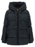 Max Mara Blue Polyester Full-Length Jacket