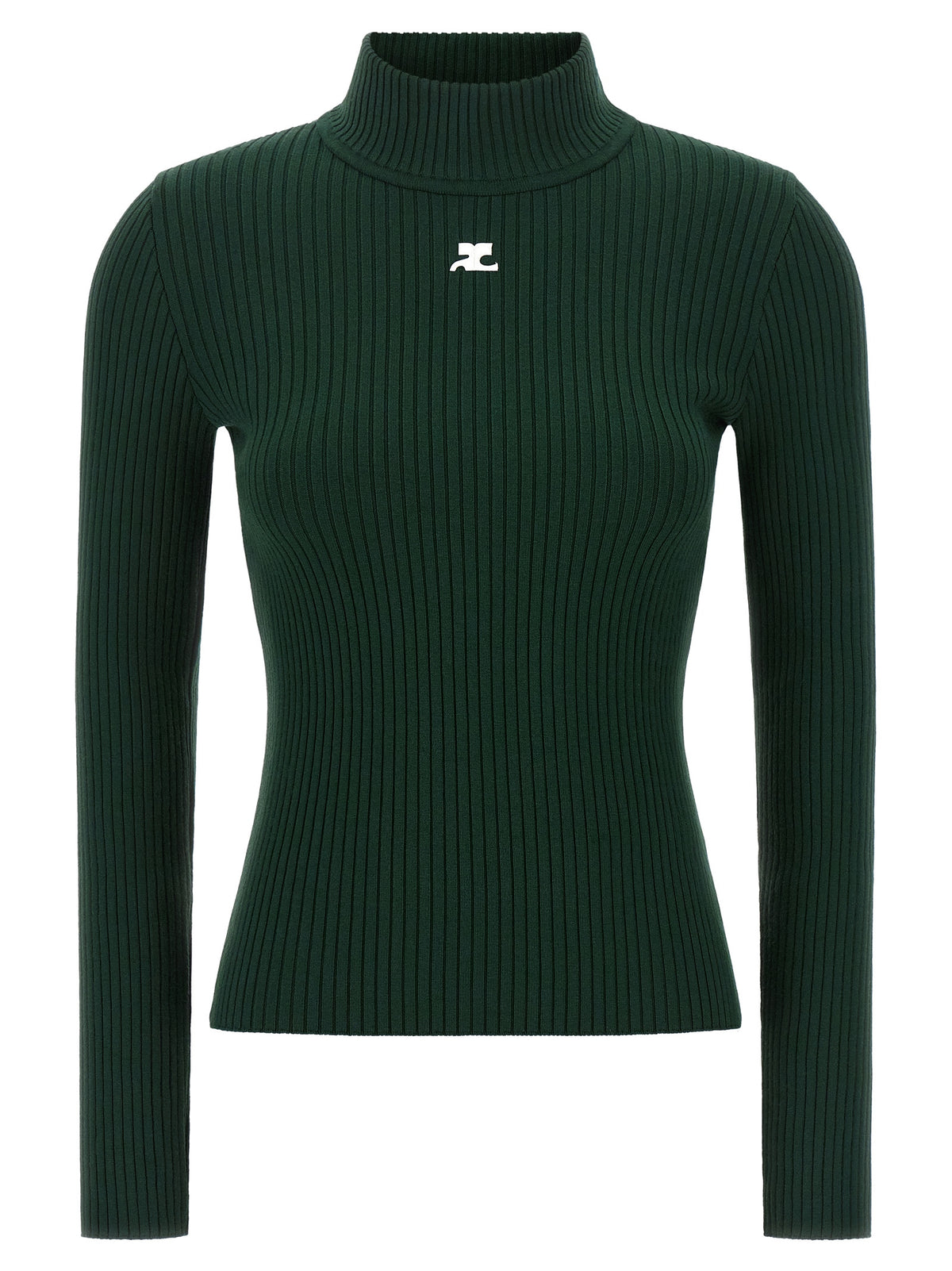 Courrèges Bicolor Viscose Cardigan