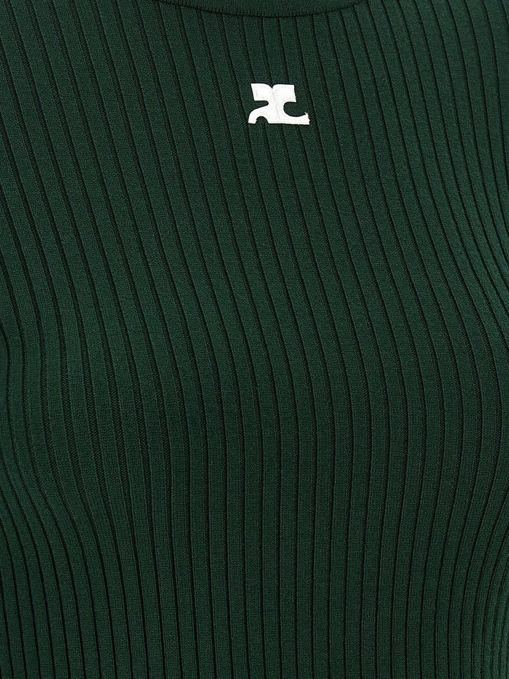 Courrèges Bicolor Viscose Cardigan