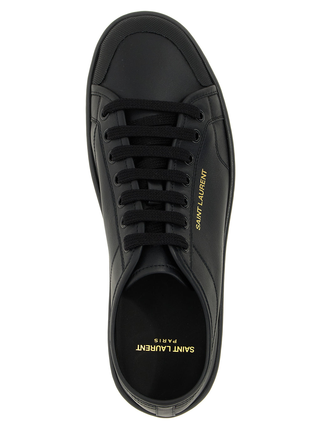 Saint Laurent Black Calfskin Low Top Sneakers