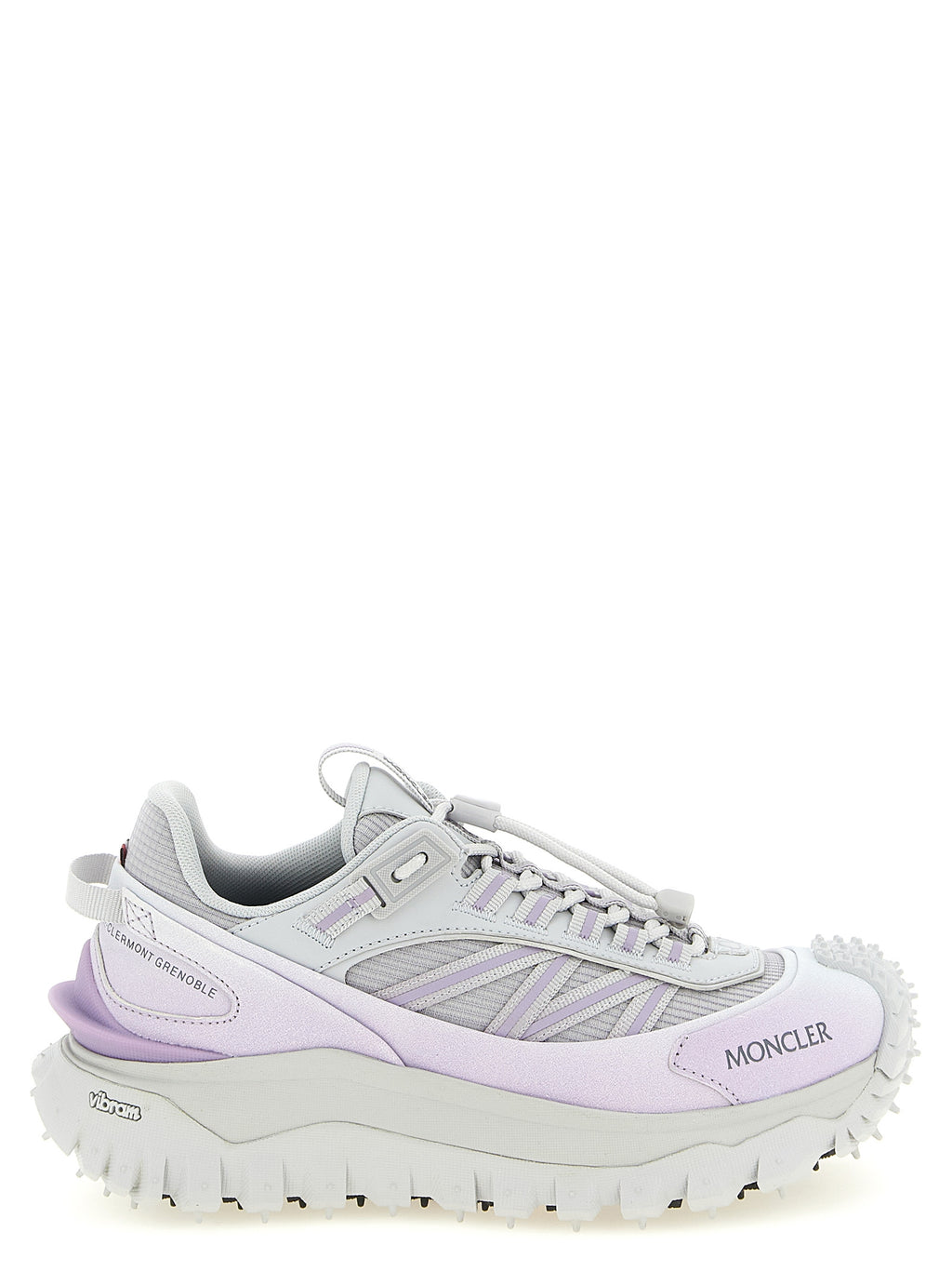 Moncler Purple Polyester Athletic Sneakers
