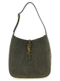 Saint Laurent Gray Lamb Leather Shoulder Bag