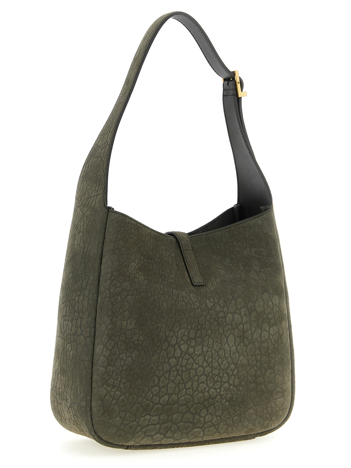 Saint Laurent Gray Lamb Leather Shoulder Bag