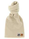 Maison Kitsuné White Virgin Wool Scarf