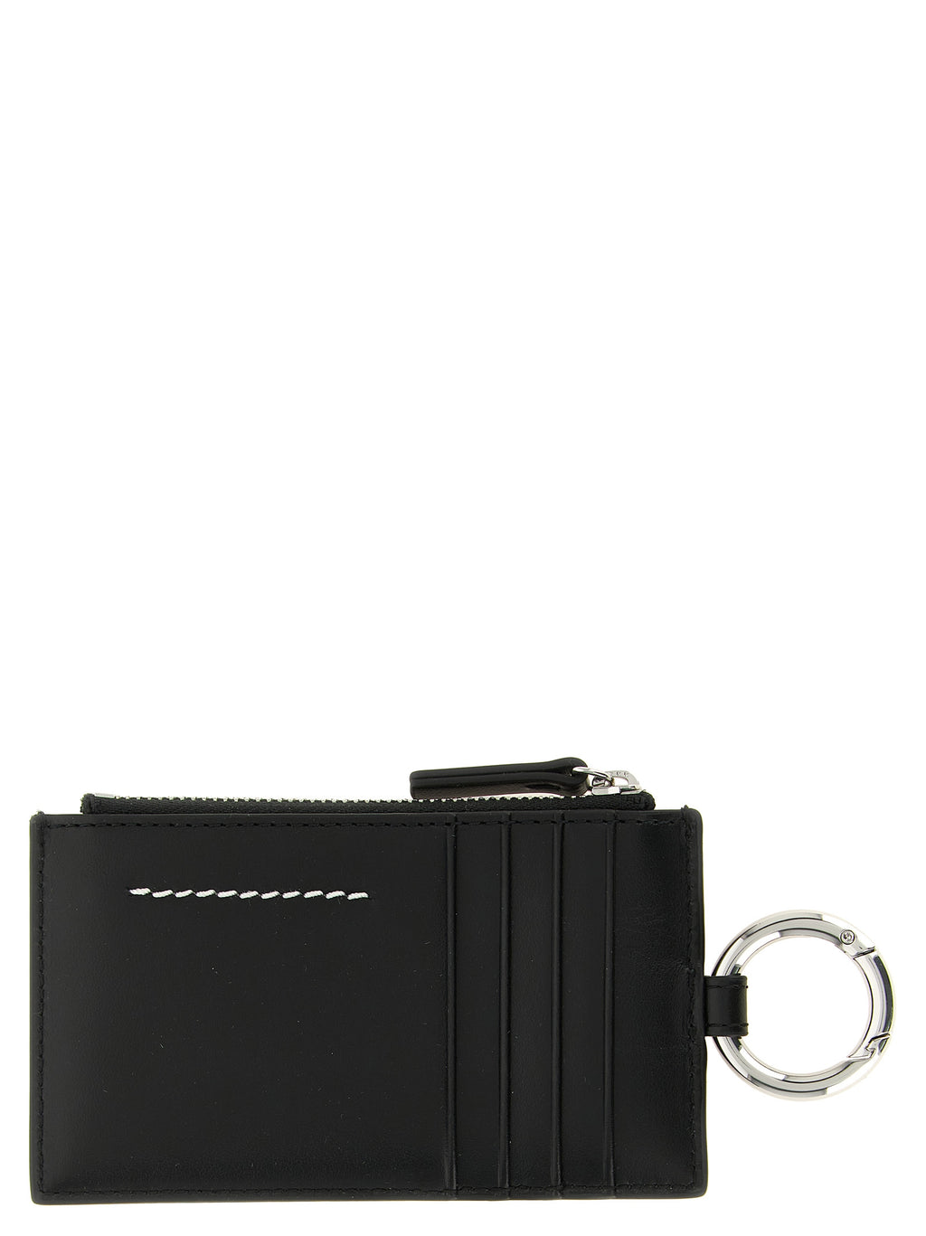 MM6 Maison Margiela Black Calfskin Cardholder