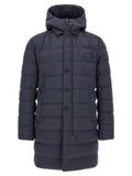 Herno Blue Polyester Full-Length Jacket