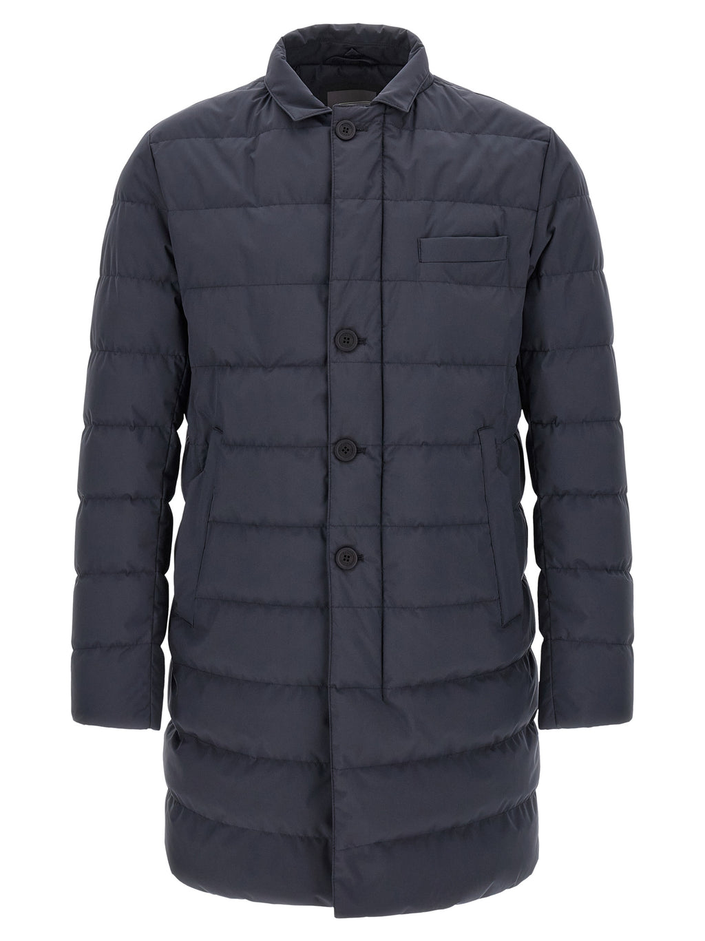 Herno Blue Polyester Full-Length Jacket