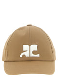 Courrèges Beige Cotton Cap (Baseball Hat)