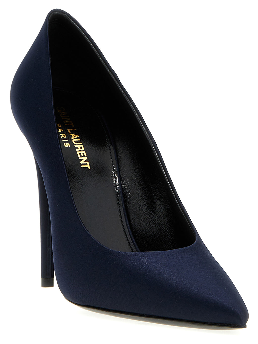 Saint Laurent Blue Polyester High Heel Pumps