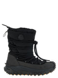 Moncler Black Polyamide Lace-Up Boots
