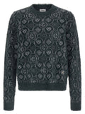 Casablanca Gray Wool Cardigan
