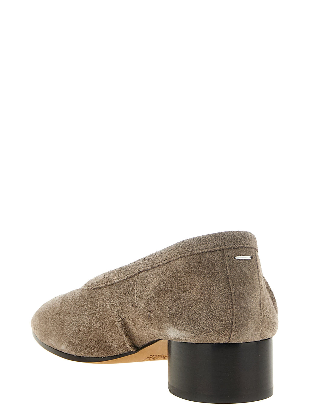Maison Margiela Gray Calfskin Mid Heel Pumps