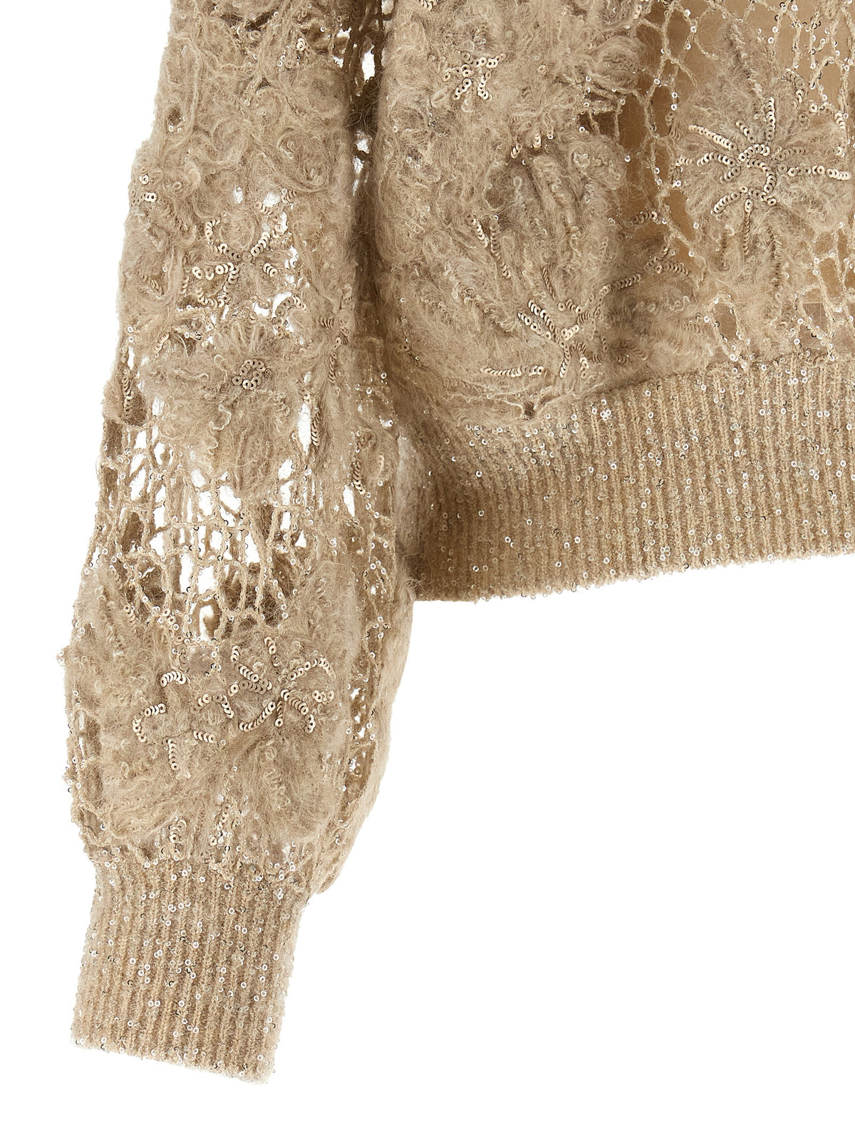 Brunello Cucinelli Beige Wool Cardigan