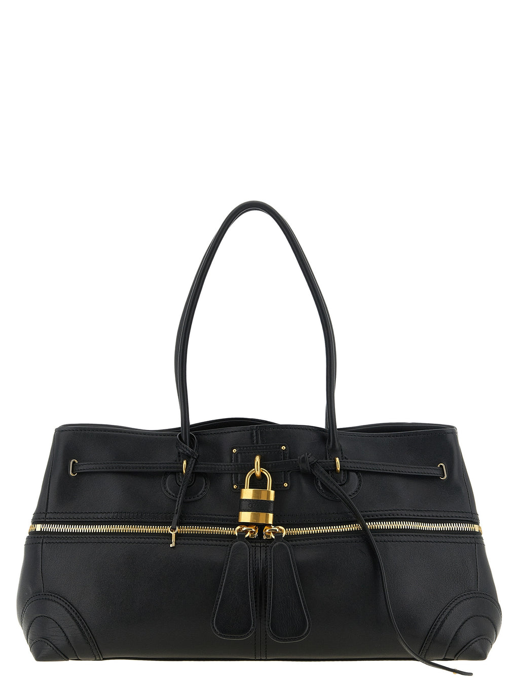 Chloé Black Lamb Leather Shoulder Bag