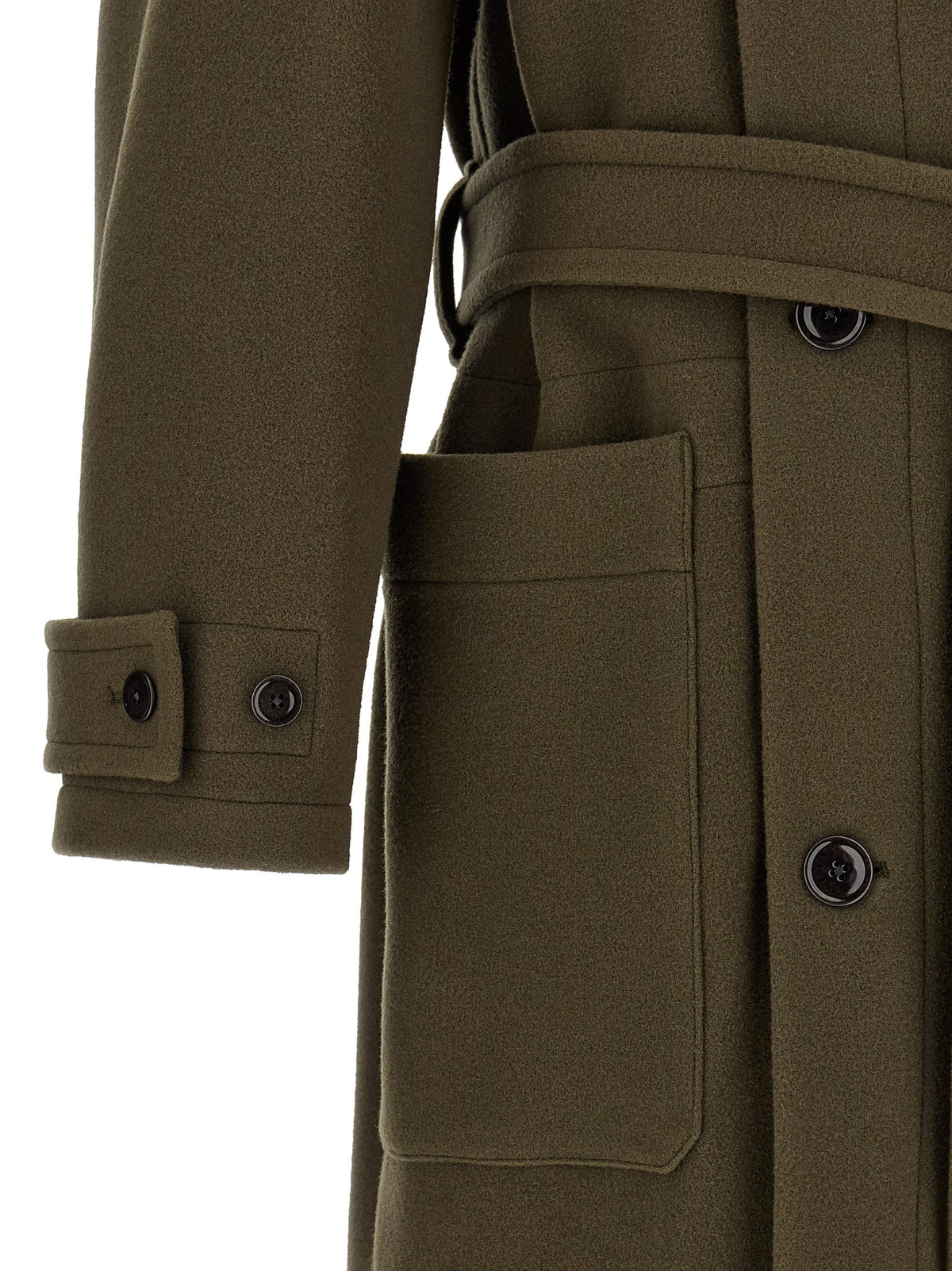Lemaire Bicolor Wool Coat