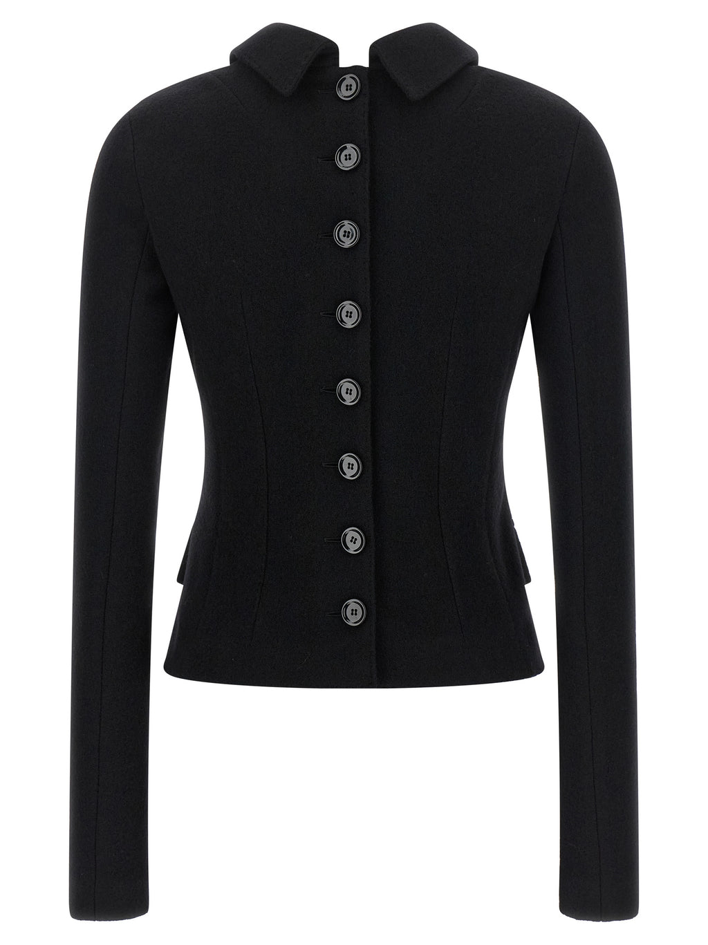 Dolce & Gabbana Black Virgin Wool Blazer