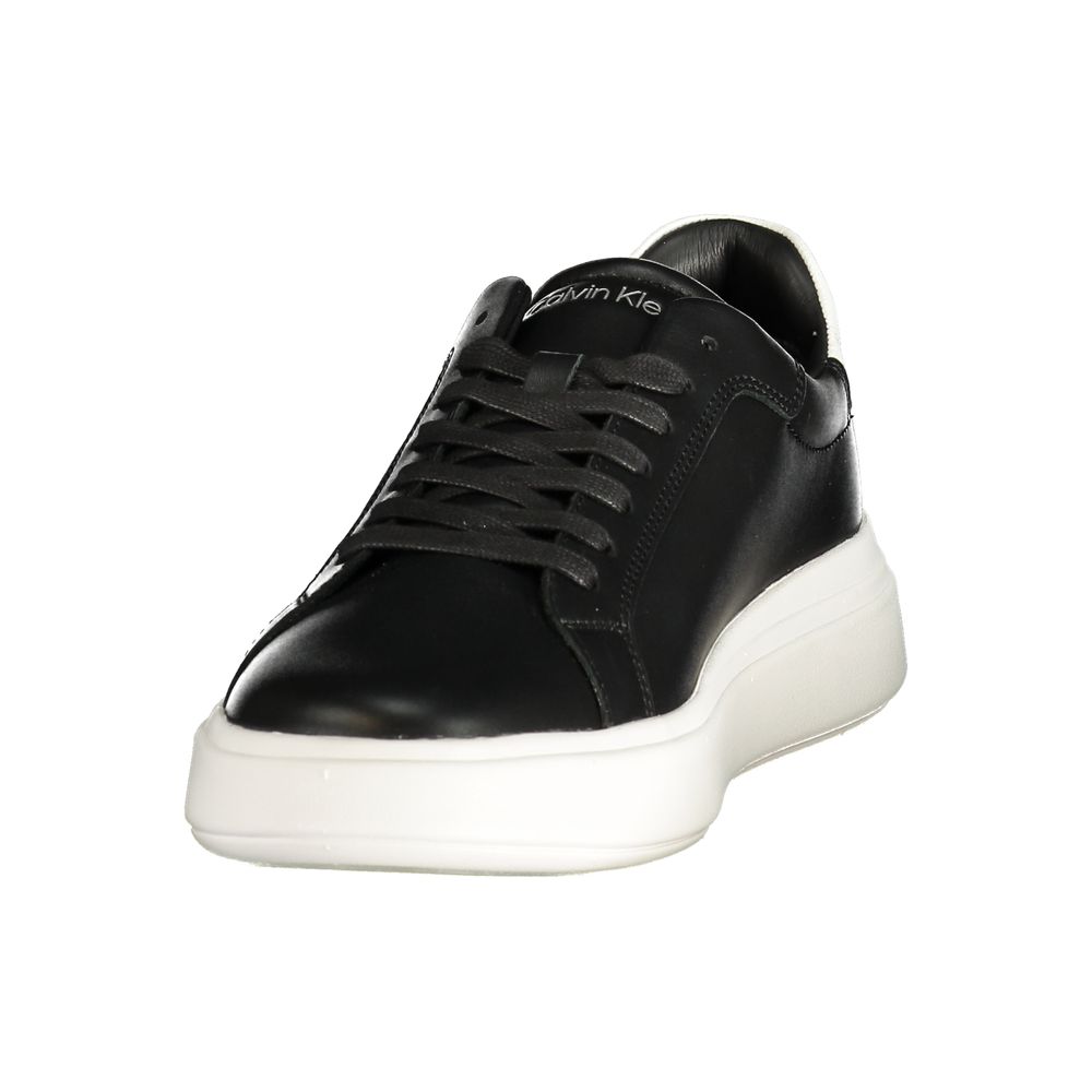 Calvin Klein Black Leather Men's Sneaker