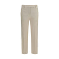 Brunello Cucinelli Beige Cotton Dress Pants