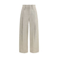Brunello Cucinelli Beige Wool Oves Aries Dress Pants