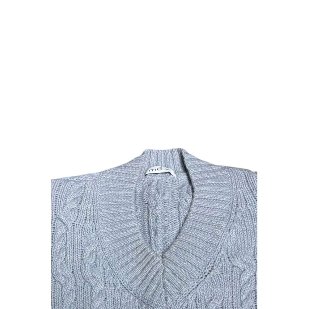 Malo Light Blue Wool Men Sweater