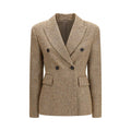 Brunello Cucinelli Beige Wool Oves Aries Full-Length Jacket