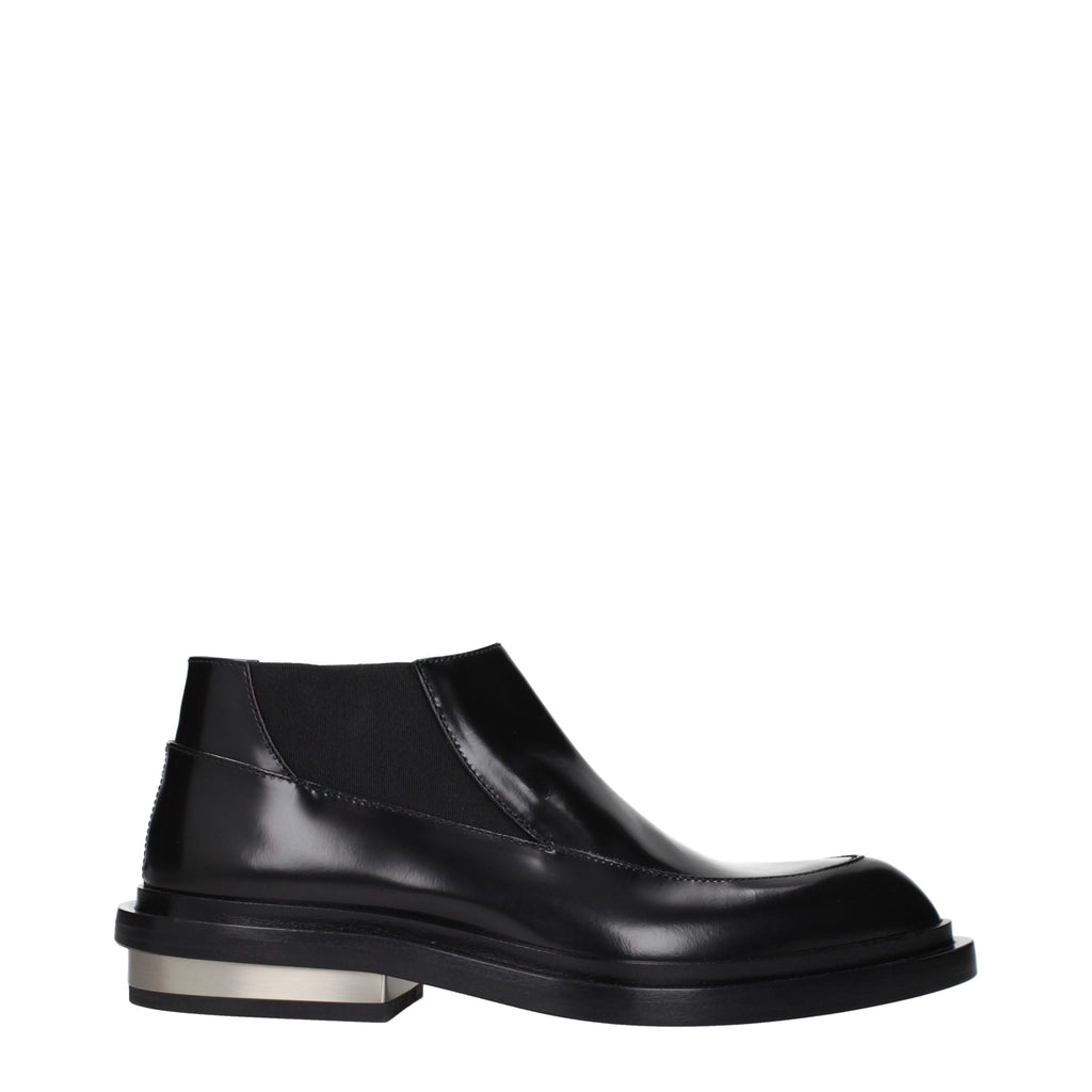 Jil Sander Black Leather Ankle Boots