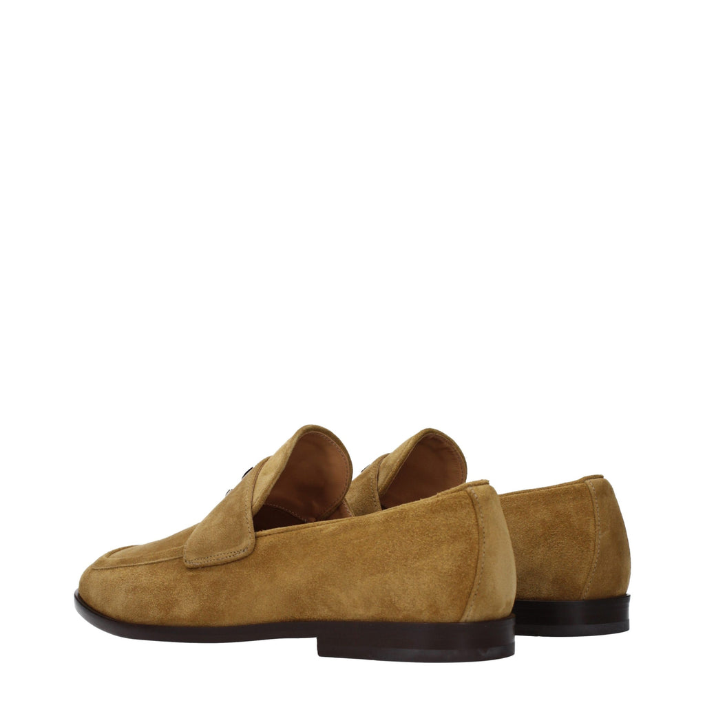 Jimmy Choo Brown Leather Slip-On Loafers