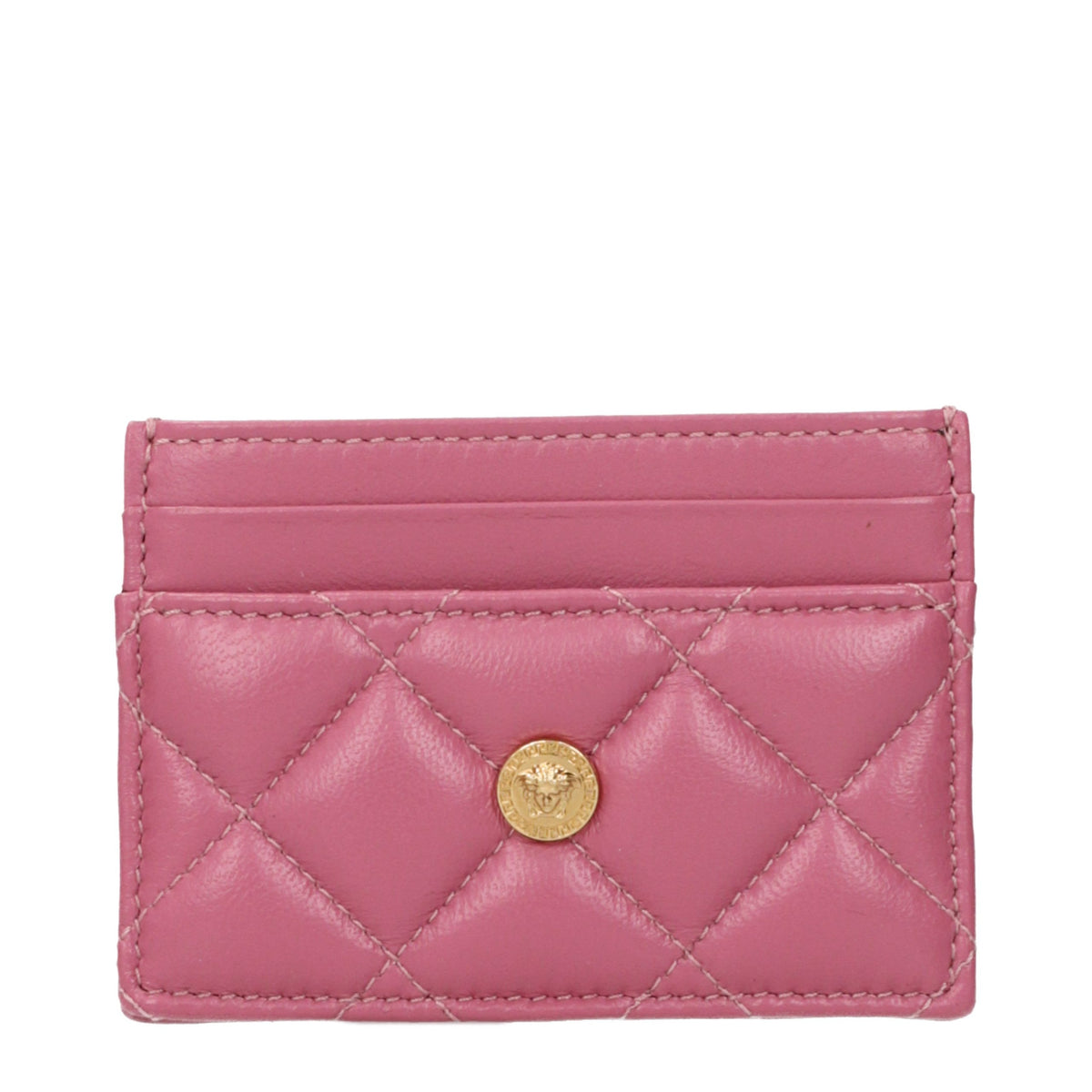 Versace Pink Leather Cardholder