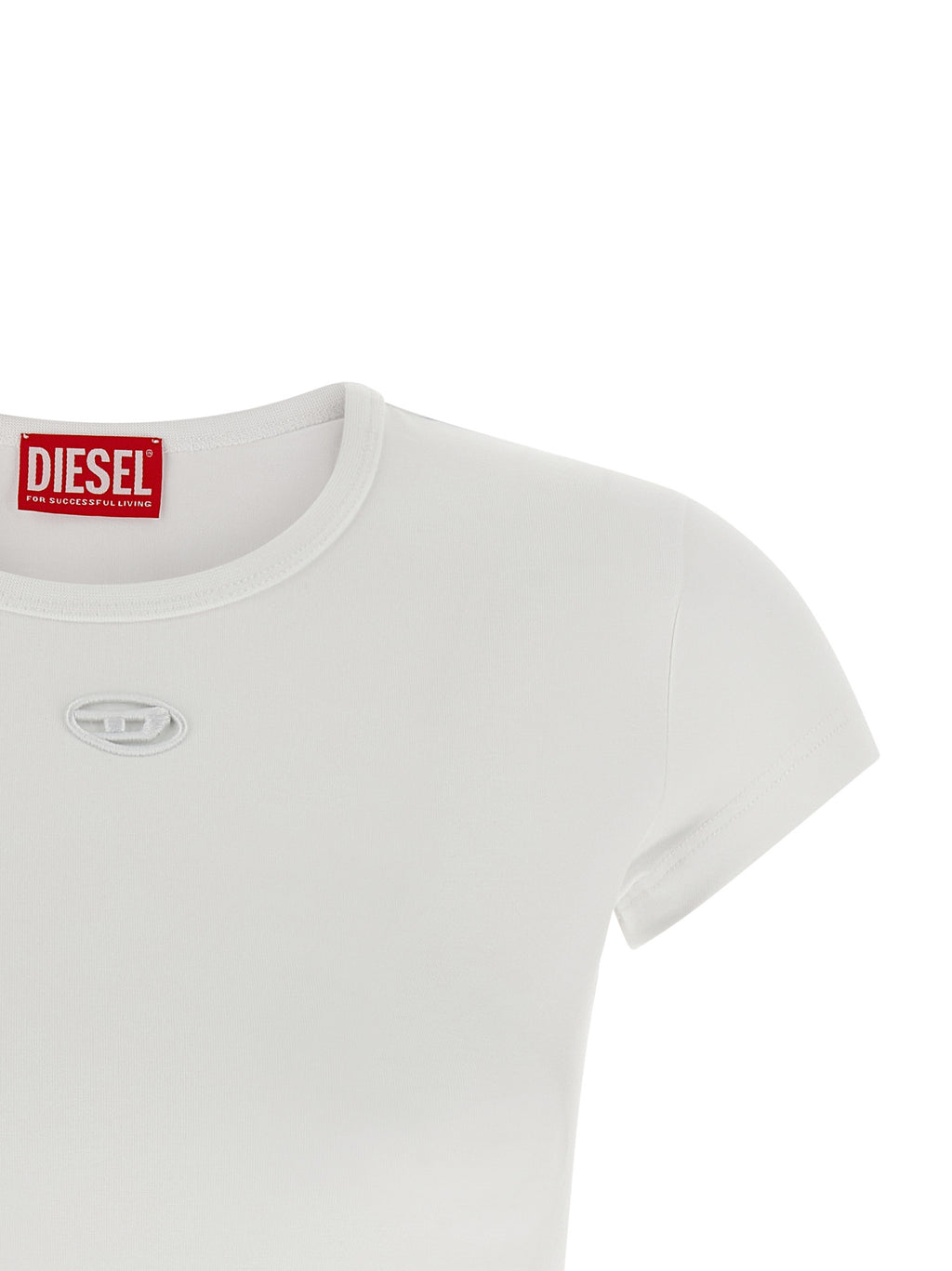 Diesel White Cotton T-Shirt