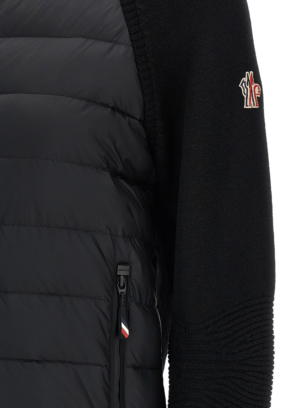 Moncler Grenoble Black Polyamide Cardigan