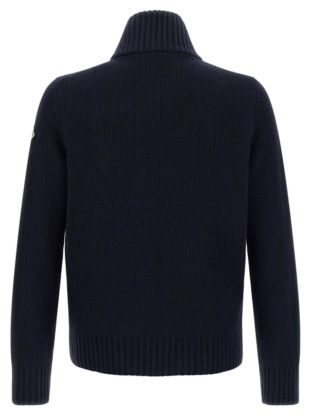 Moncler Blue Virgin Wool Cardigan
