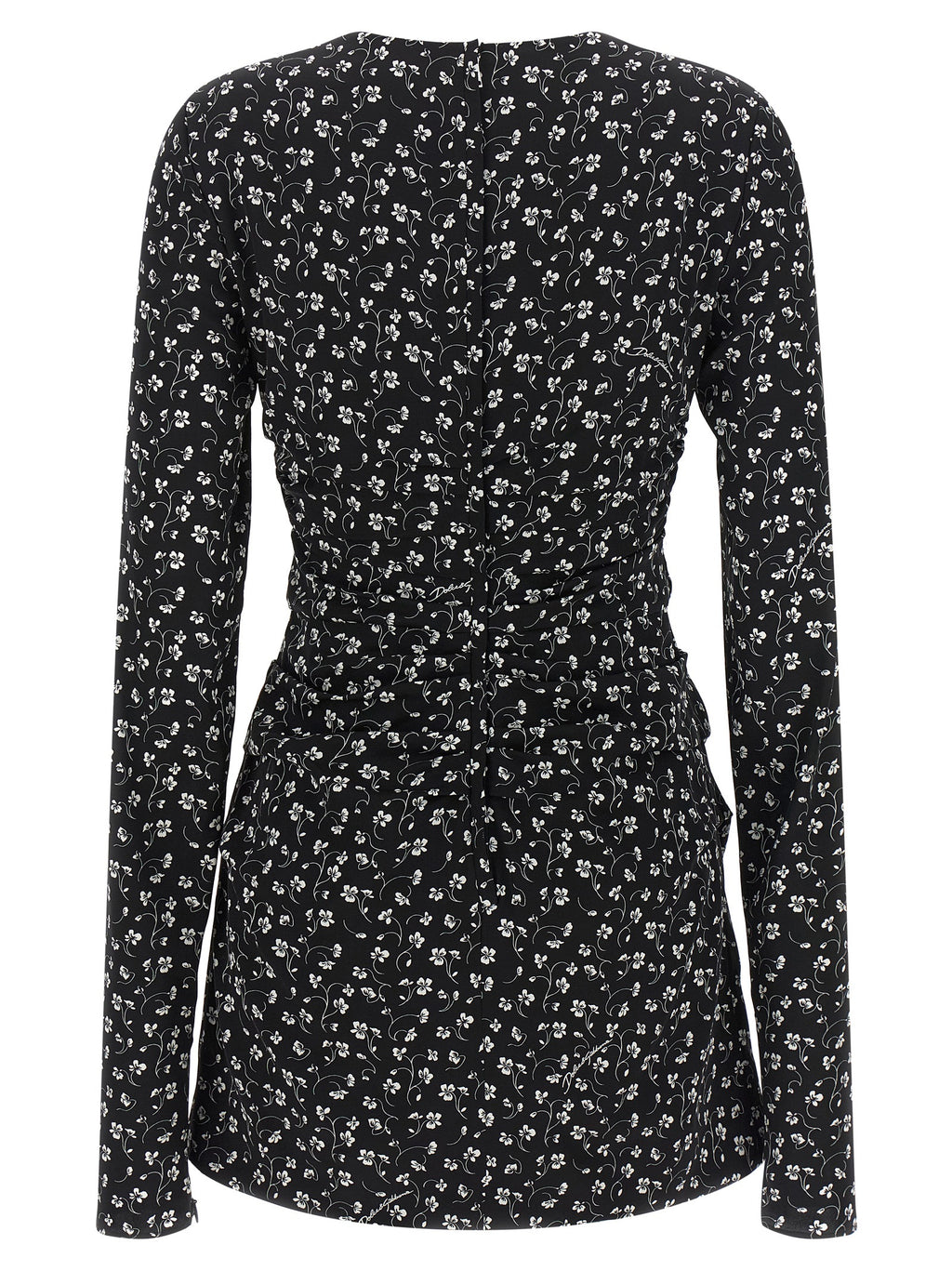 Dolce & Gabbana Black Silk Short Dress