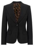 Dolce & Gabbana Black Virgin Wool Blazer