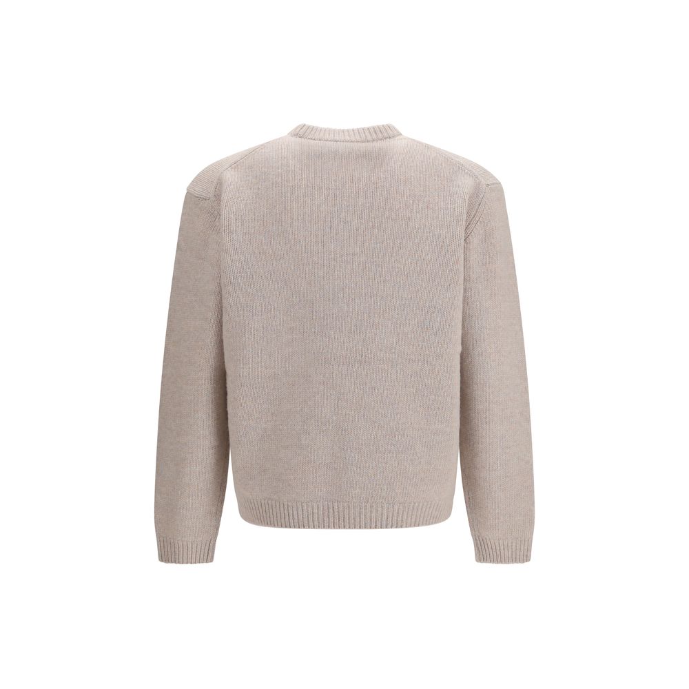 Maison Kitsuné Beige Wool Oves Aries Sweatshirt