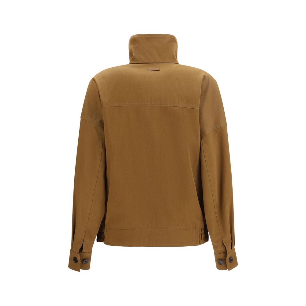 Saint Laurent Brown Cotton Bomber