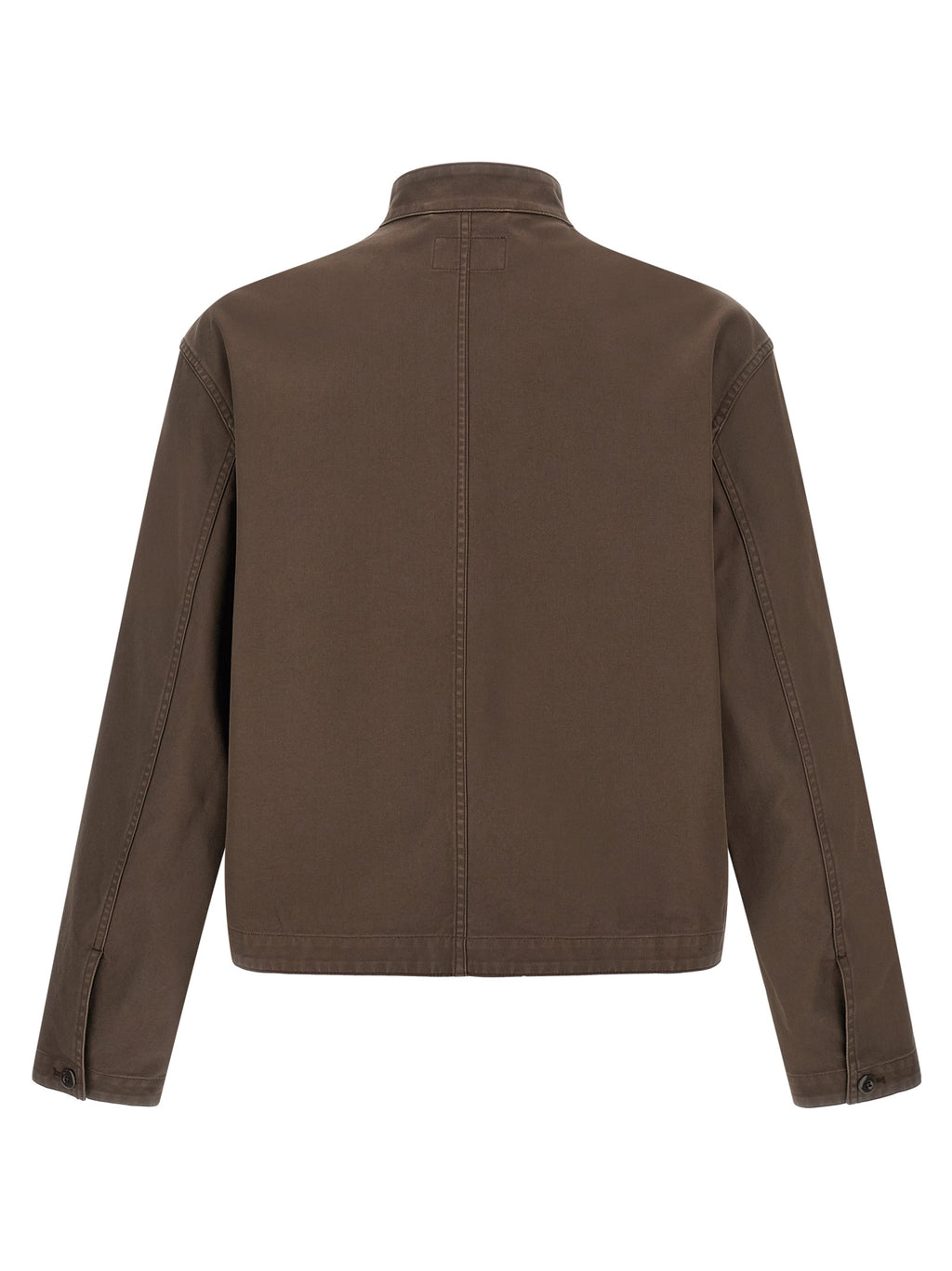 Lemaire Brown Cotton Full-Length Jacket