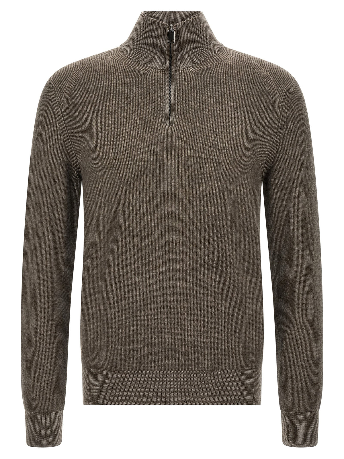 Brioni Brown Cashmere Cardigan