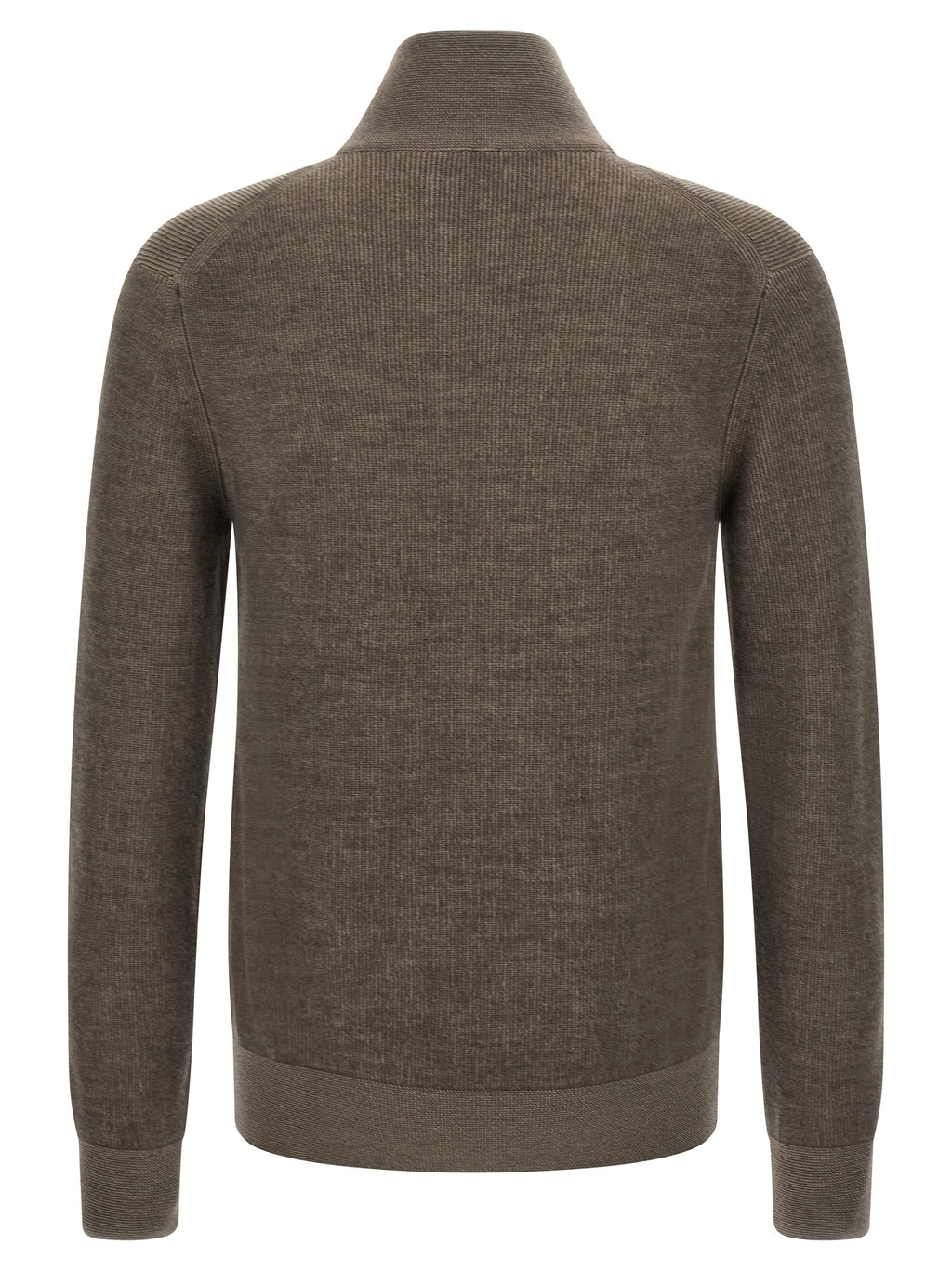 Brioni Brown Cashmere Cardigan