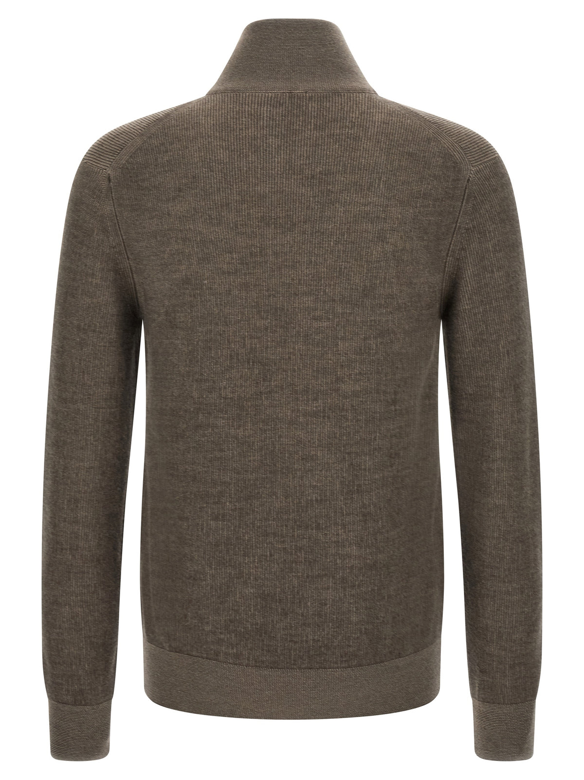 Brioni Brown Cashmere Cardigan