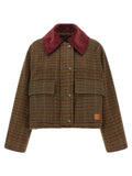 Ganni Brown Wool Full-Length Jacket