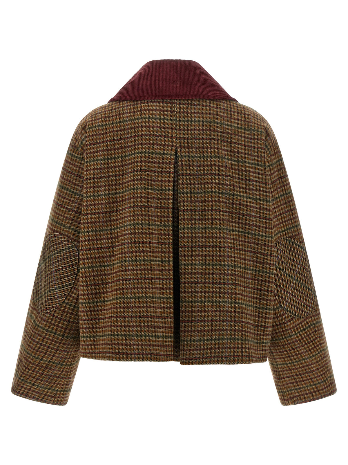 Ganni Brown Wool Full-Length Jacket