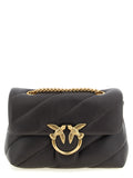 PINKO Black Lamb Leather Crossbody Bag