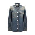 Fendi Blue Denim Shirt