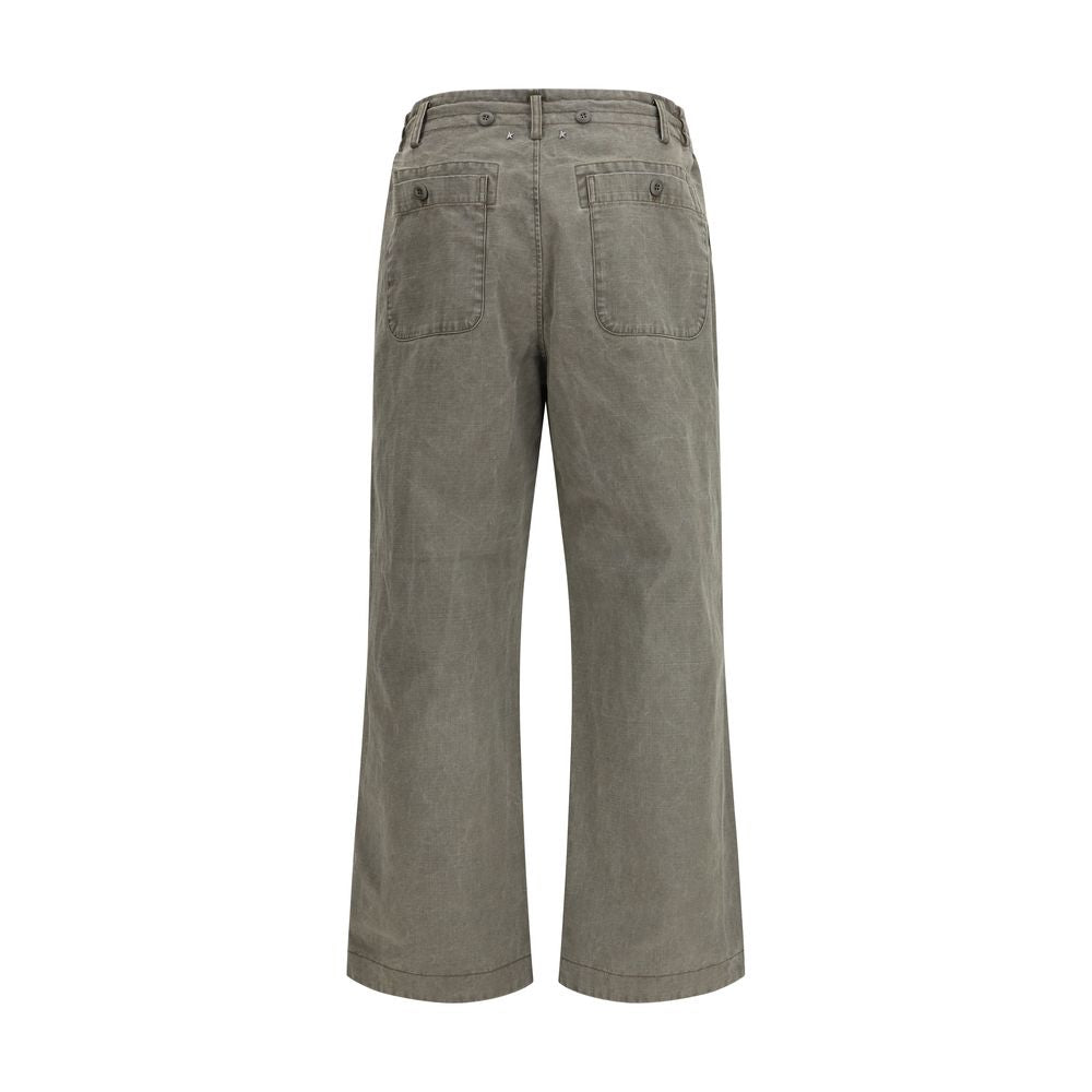 Golden Goose Bicolor Cotton Casual Pants