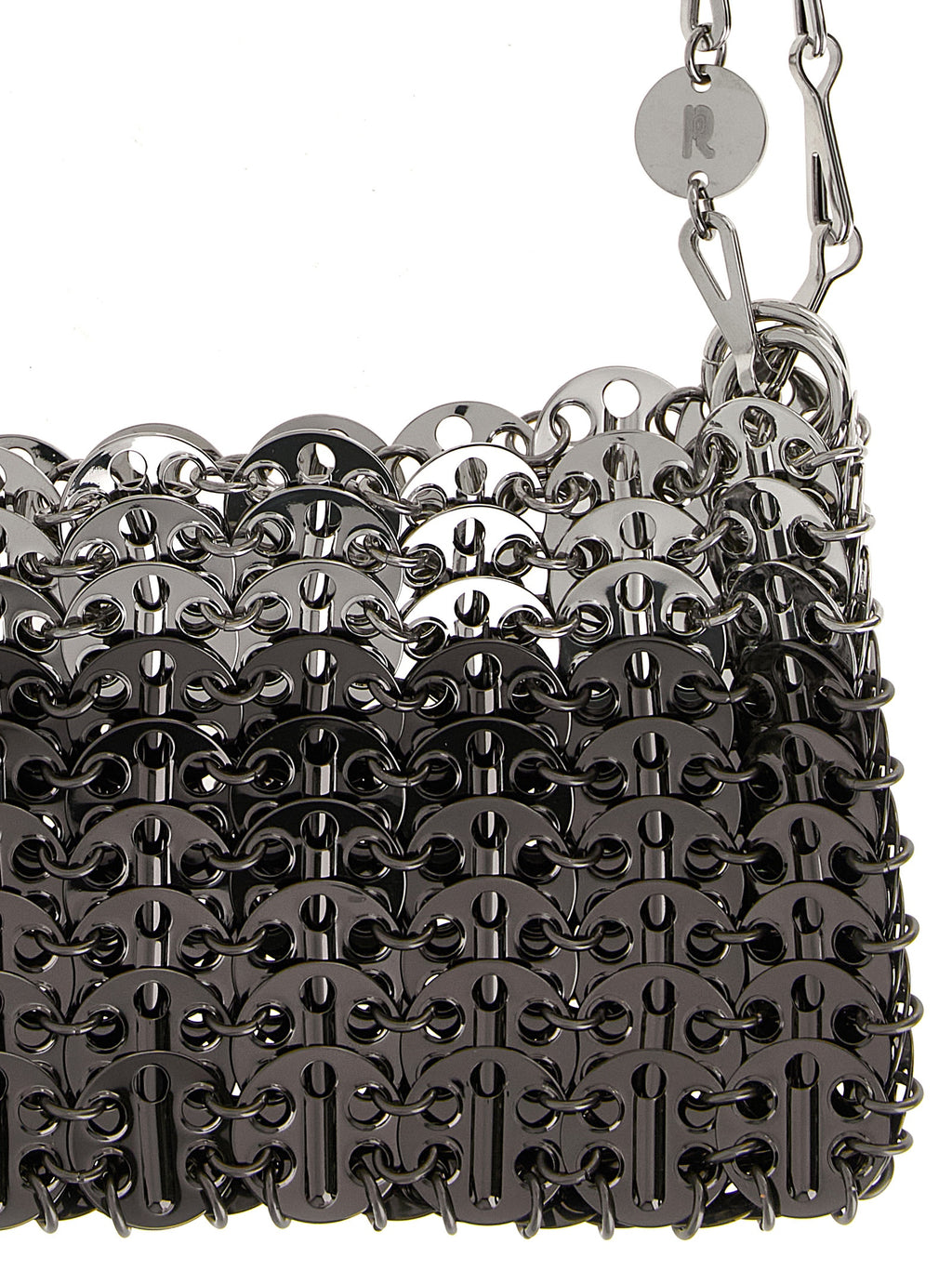 Paco Rabanne Silver Stainless Steel Shoulder Bag