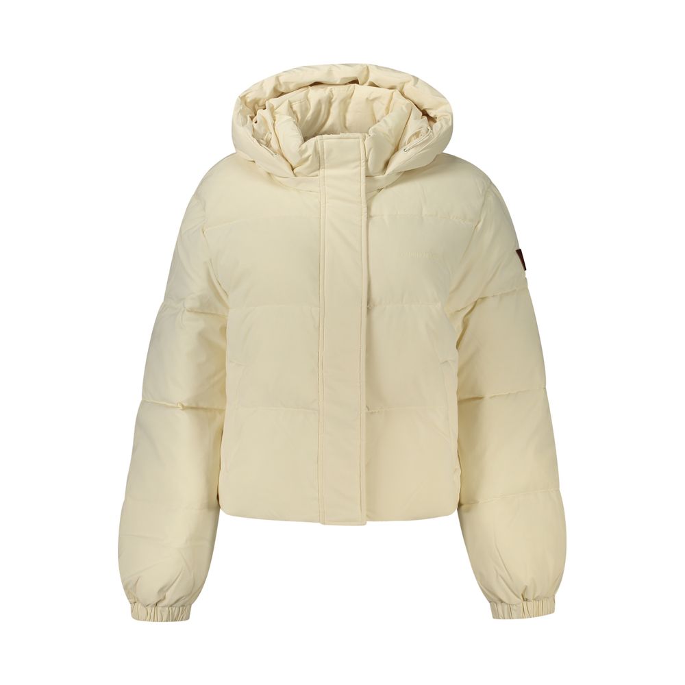 Guess Jeans Cream Polyester Women's Jacket