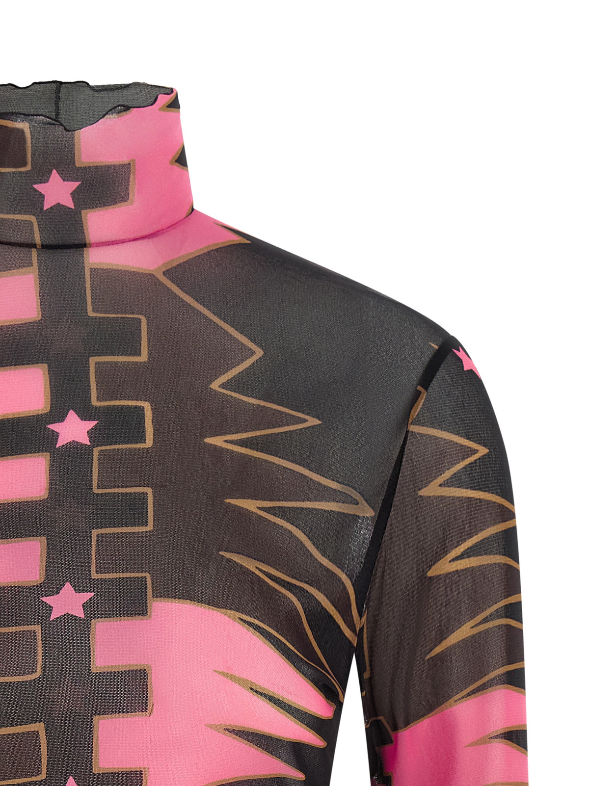 Emilio Pucci Multicolor Polyamide Long Sleeve T-Shirt