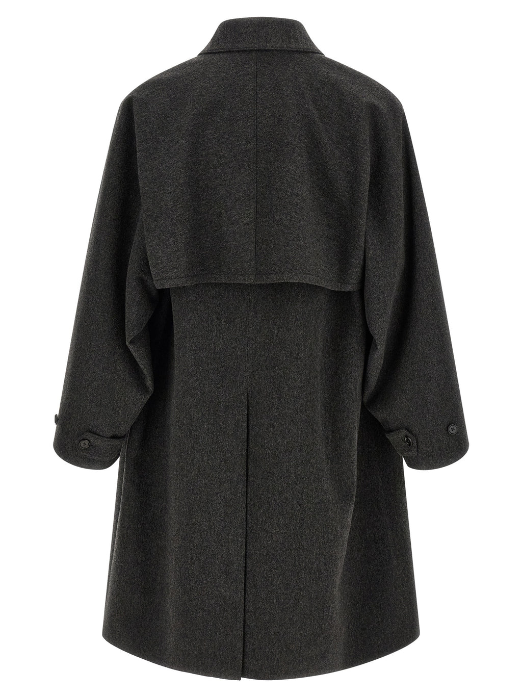 Jil Sander Gray Wool Coat