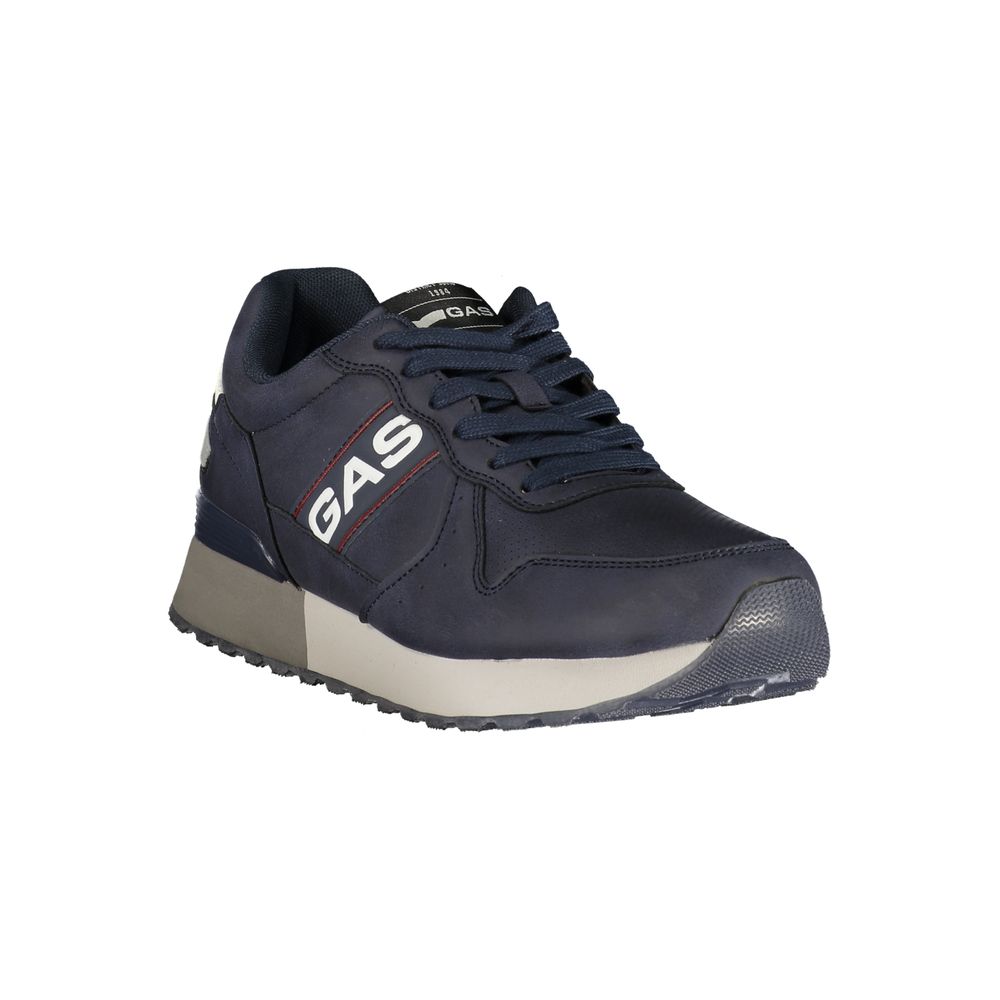 Gas Blue Polyurethane Men's Sneaker