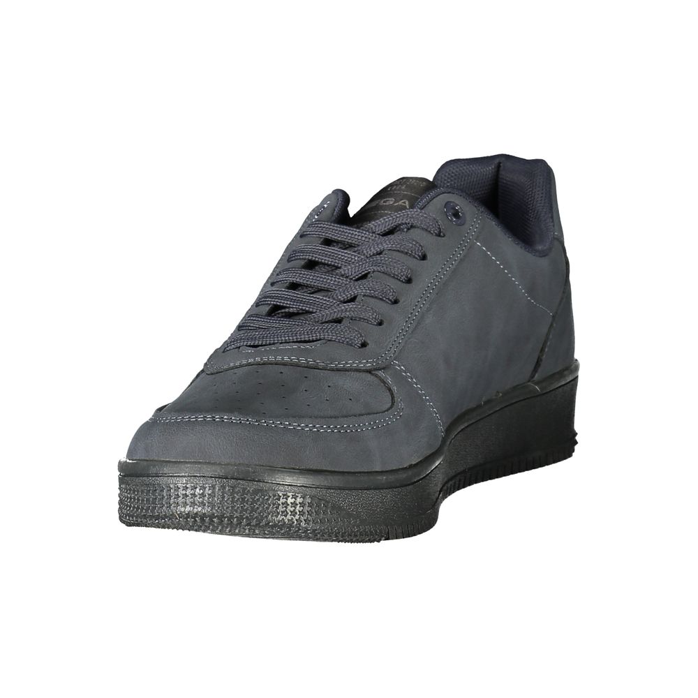Gas Blue Polyurethane Men's Sneaker